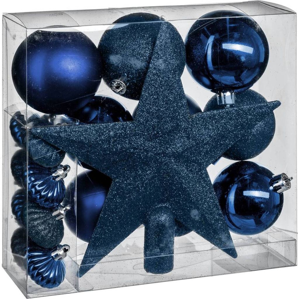 Christbaum-Set "Colorama de Noël" 18-teilig Nachtblau