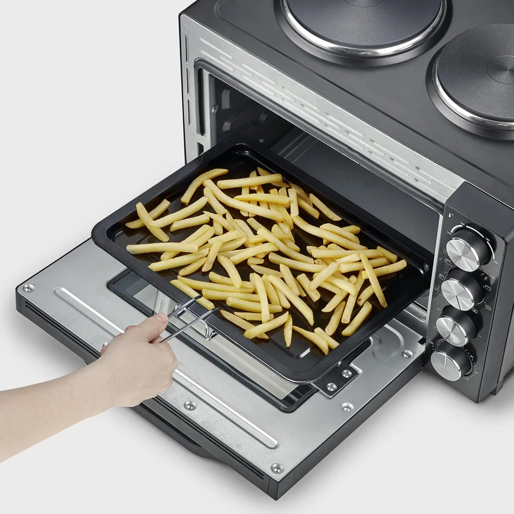 Four Severin TO 2074 à Chaleur Tournante et Plaques de Cuisson 30L - 15