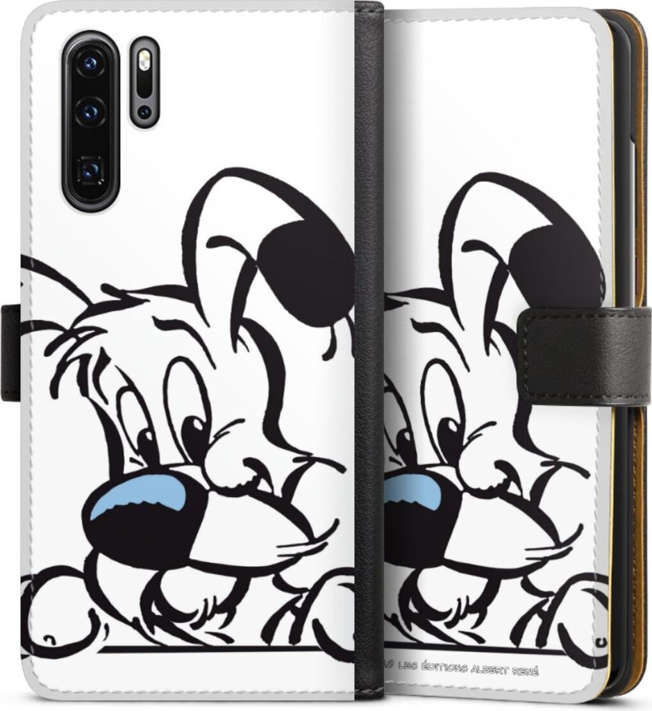 DeinDesign Klapphülle für Huawei P30 Pro Handytasche Lederhülle Tasche Comic Idefix Offizielles Lizenzprodukt