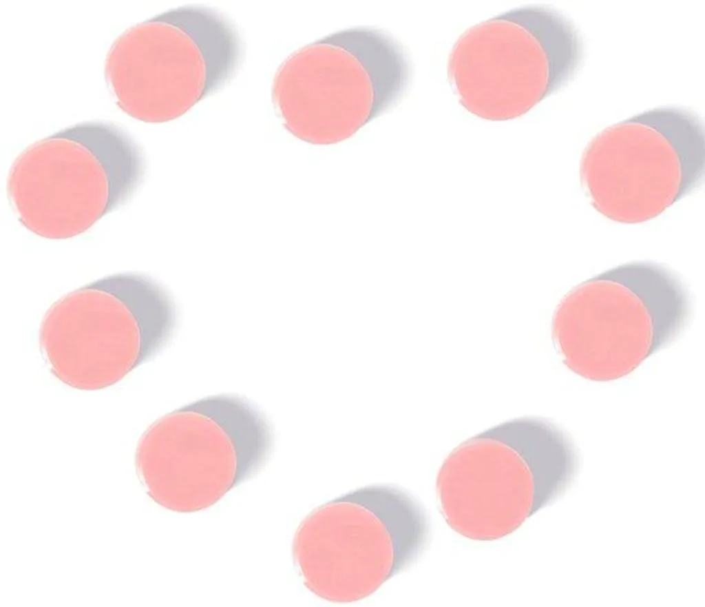 Petits aimants décoratifs rose pastel pour bureau et frigo - Lot de 20