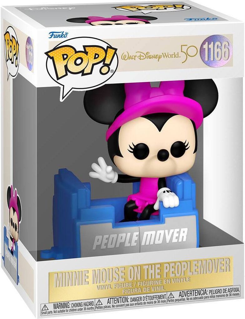 Walt Disney World 50 - Minni Mouse On The Peoplemover 1166 - Funko Pop! - Vinyl Figur