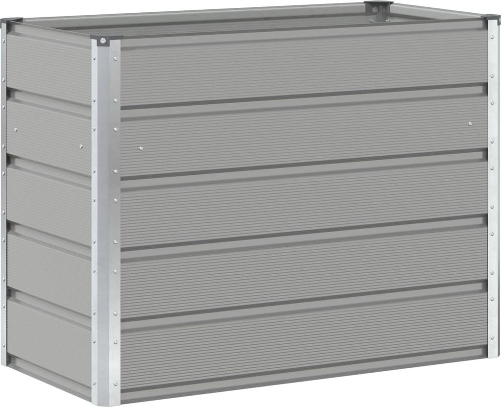 Pflanzkübel Hellgrau 480 x 50 x 45 cm Verzinkter Stahl