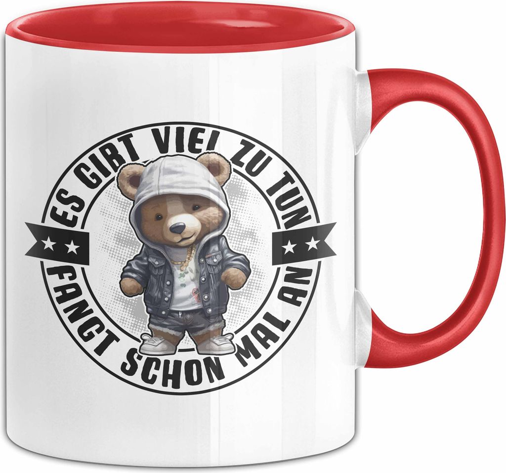 Lustige Tasse Geschenk Es Gibt Viel Zu Tun Fangt Schonmal Produktbild 