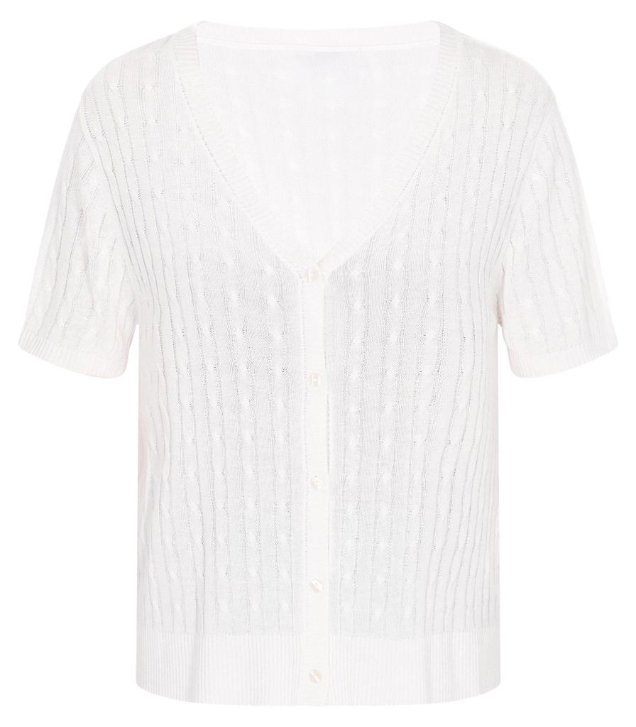Mutha Damen Cardigan - weiß, XL