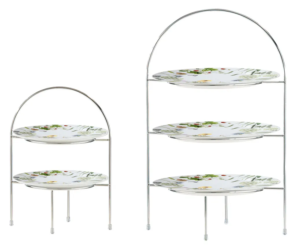 Sogno di Primavera: Etagere GILDE in Porcellana Fiori Selvatici