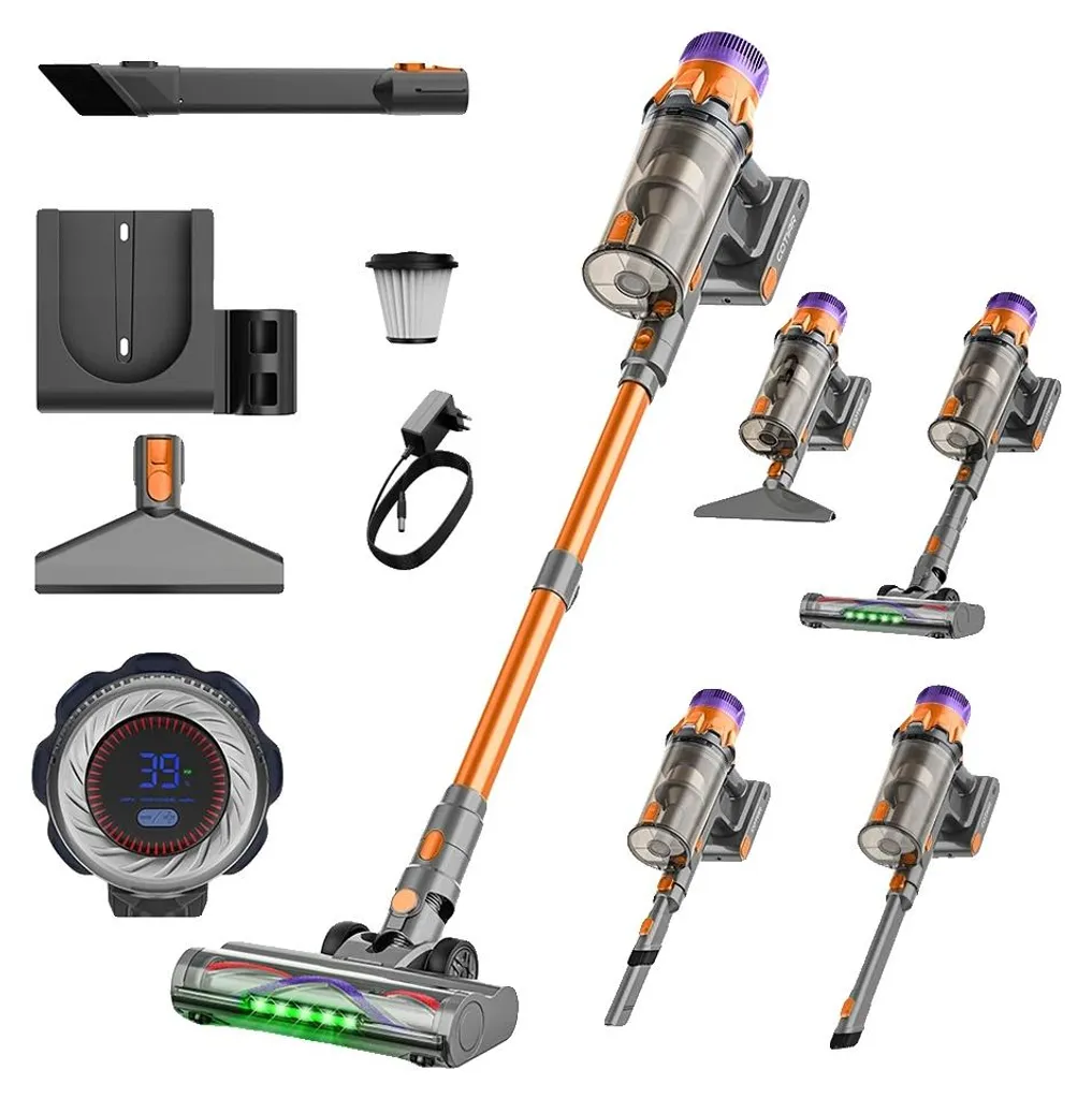 Aspirateur sans Fil Puissant 650W Coloris Or pour un Nettoyage Facile