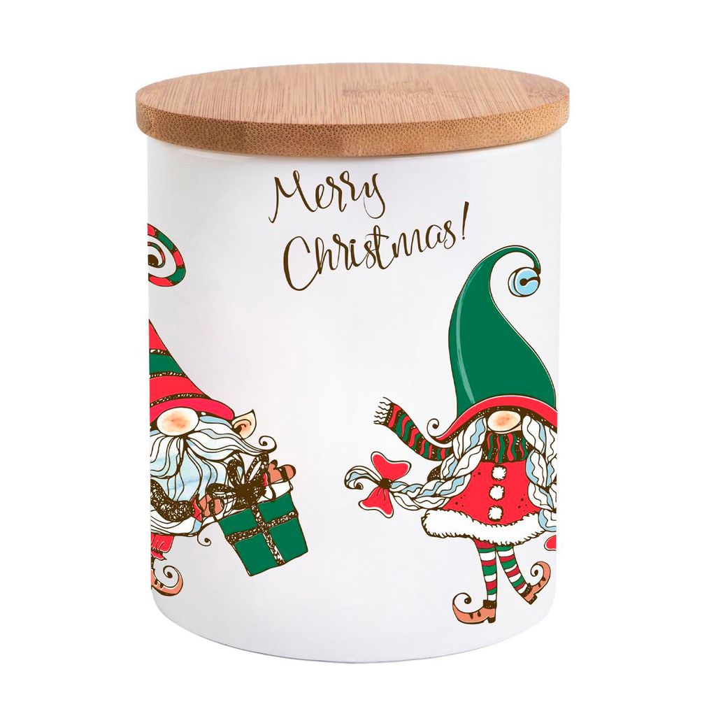 Vorratsdose Merry Christmas Wichtel 620ml, Weihnachten, 16755