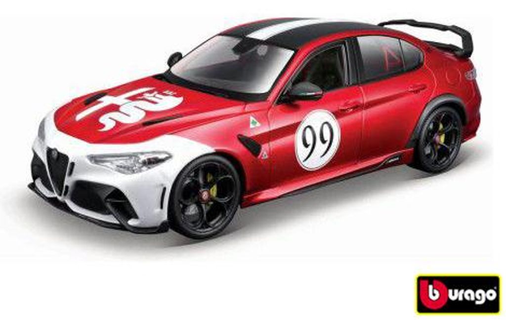 Bburago 1:18 Plus - Alfa Romeo Giulia Gtam - Met Red #99 Imagen del producto 