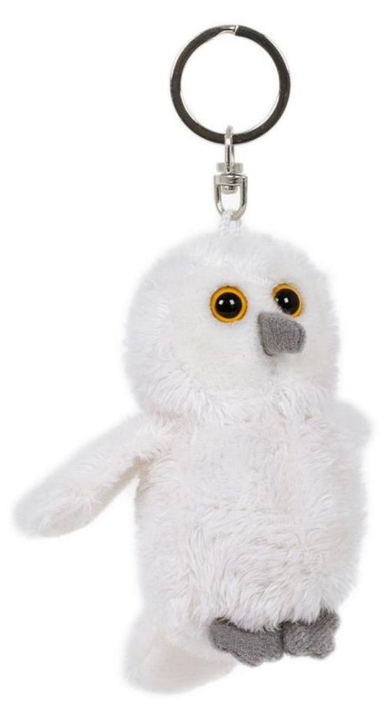 Pendentif en peluche « Chouette des neiges », 8 x 6 cm, Image du produit 