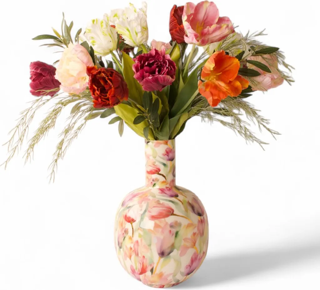 Bouquet de Tulipes Artificielles pour Décoration de Table et Salon 70cm