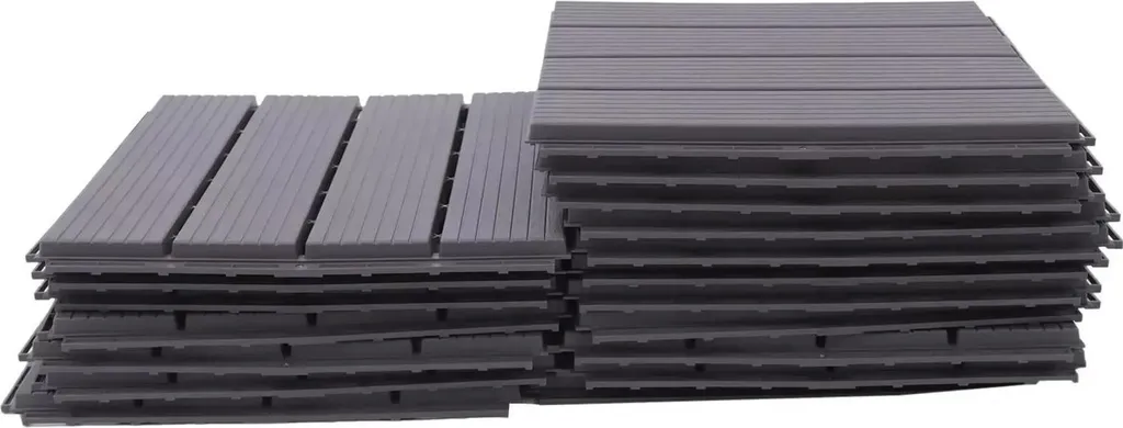 Dalles de sol clipsables pour rénovation terrasse et abri de jardin