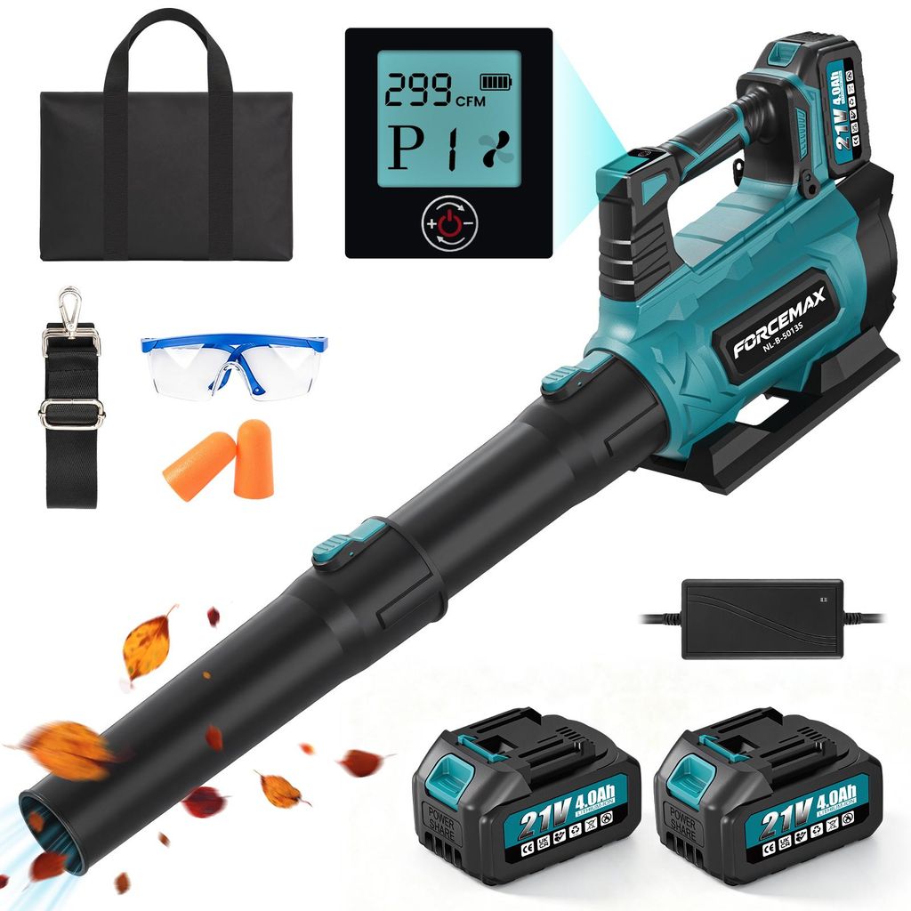 Akku Laubbläser 21V 6 Stufen mit 2x4000mAh Akku und Produktbild 
