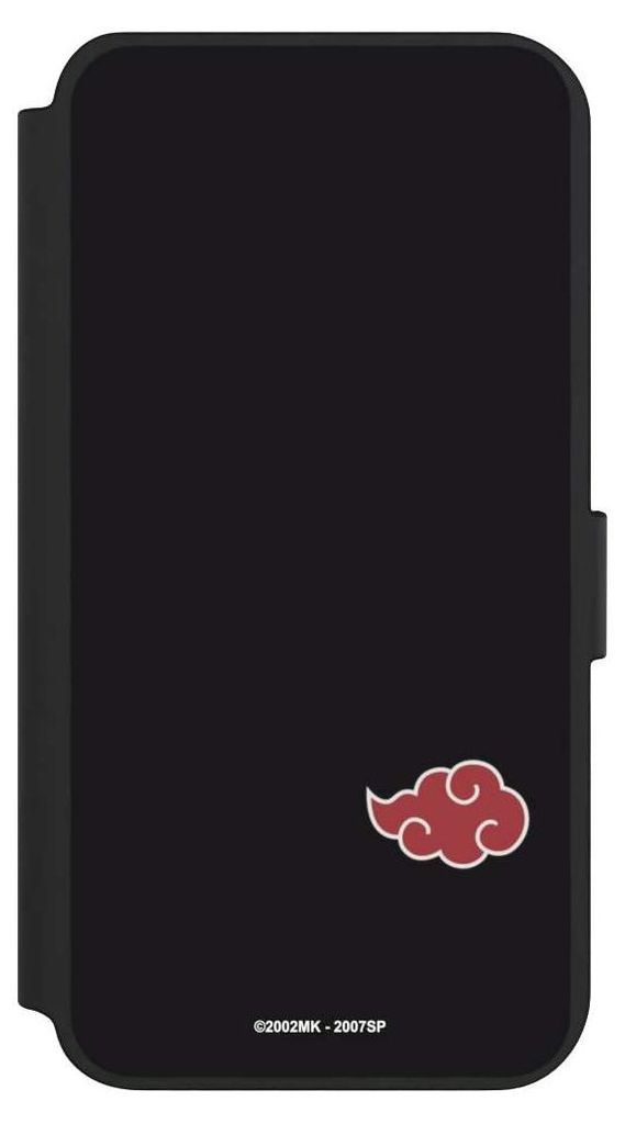 NIVOCASE Klapphülle für Samsung Galaxy S23+ Handyhülle aus Kunst Leder NIVOflip schwarz Naruto Shippuden Offizielles Lizenzprodukt Akatsuki