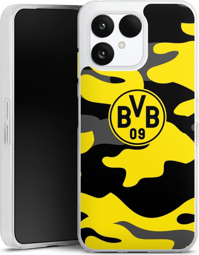 DeinDesign Handyhülle für Fairphone 6 Silikon Hülle Case Smartphone Schutzhülle BVB Borussia Dortmund Fanartikel