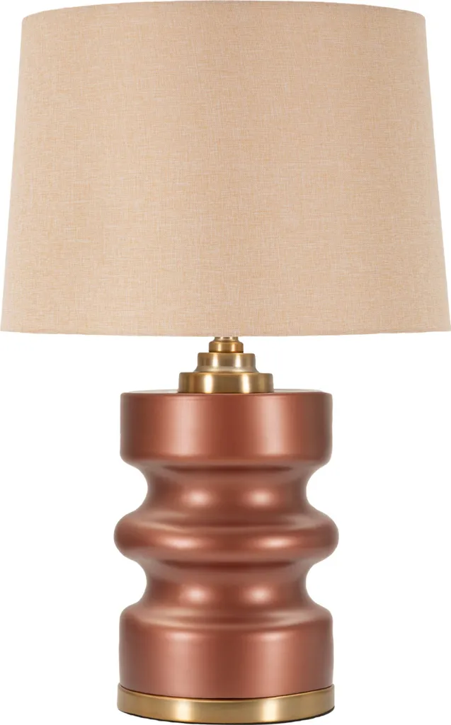 Lampe de table Rosenthal en Verre Brun et Doré - Design Chic Ø36,5x56,5cm