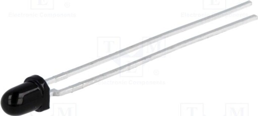 2x Fototransistor λp max: 900nm λd: 730-1120nm 3mm 35V 12° 165mW SFH 309 FA-5 Fot