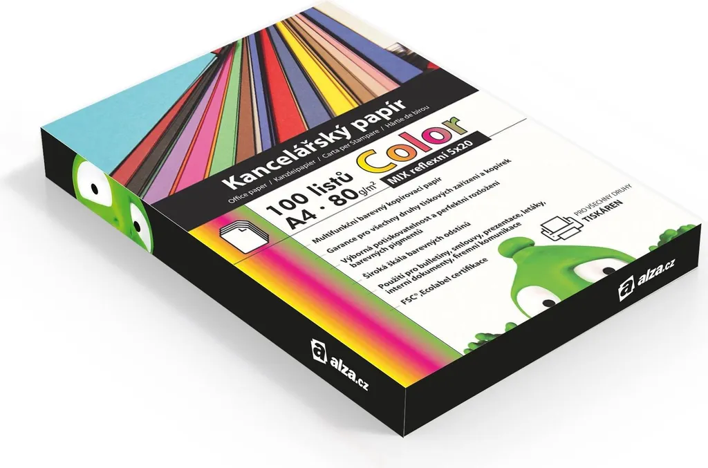 Carta Alza Colour A4 MIX Riflettente - 100 Fogli per Belle Arti