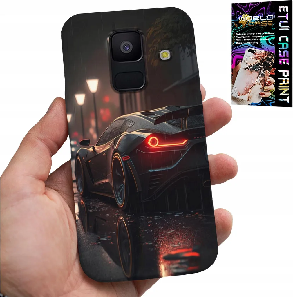 Samsung Galaxy A6 2018 Case Glass Edition - Auto Sportive 9H Hardness