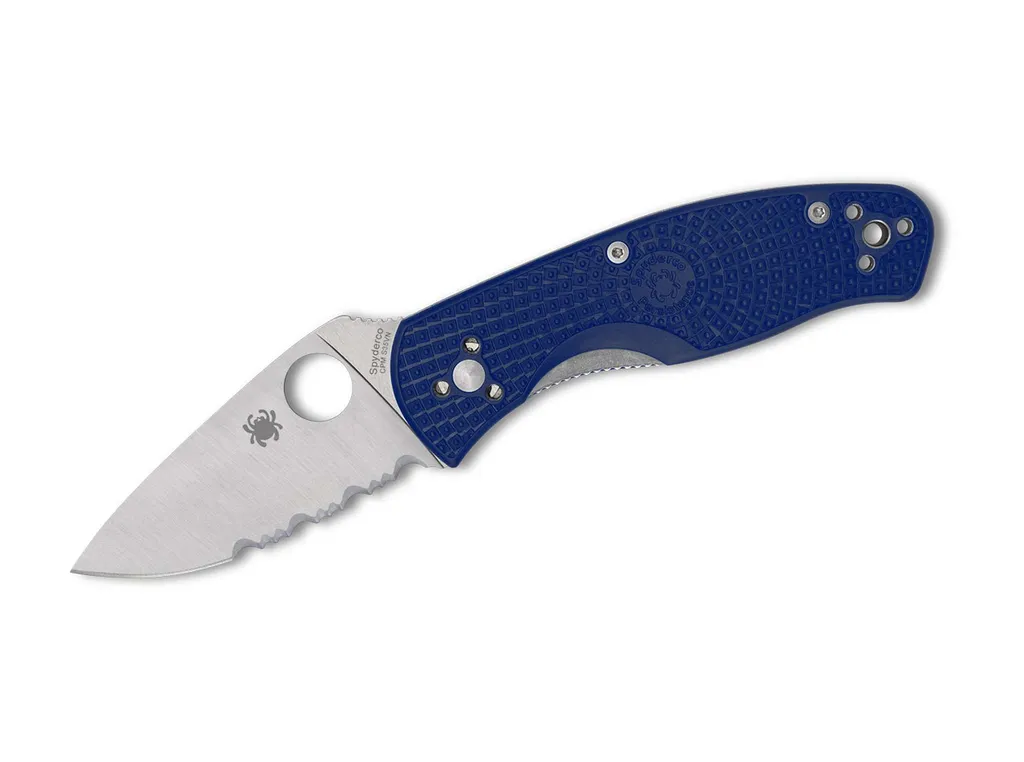 Couteau Spyderco Persistence Lightweight Blue S35VN ComboEdge EDC