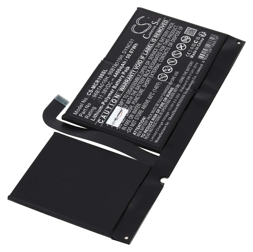 Batterie 96BTA016H pour Surface Pro 8 1982 avec Cellules Longue Durée