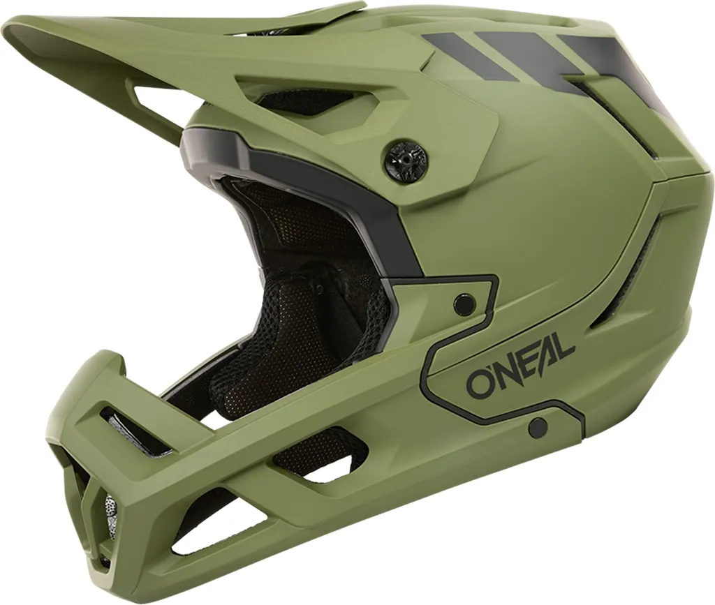 Casque O'Neal SL1 CREST Aéré avec Doublure Amovible Olive Noir Taille S