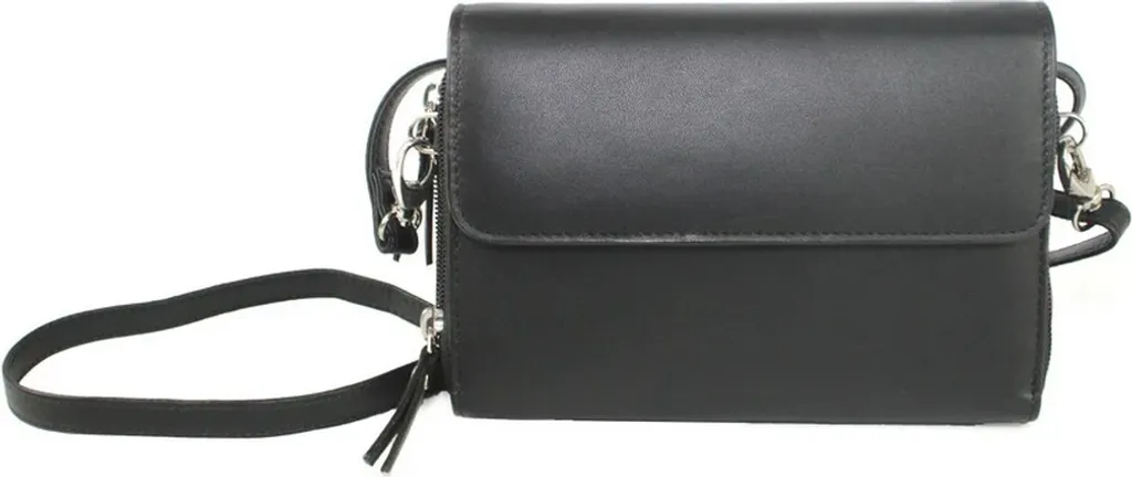 Sac à main cuir noir Jaclyn EL445 : fini les sacs fragiles et petits