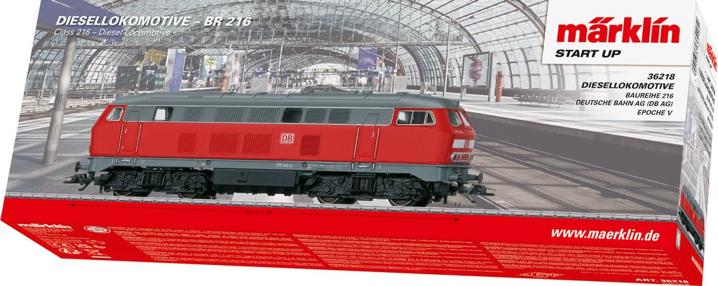 Märklin Avviamento della locomotiva diesel classe 216 36218 Immagine del prodotto 