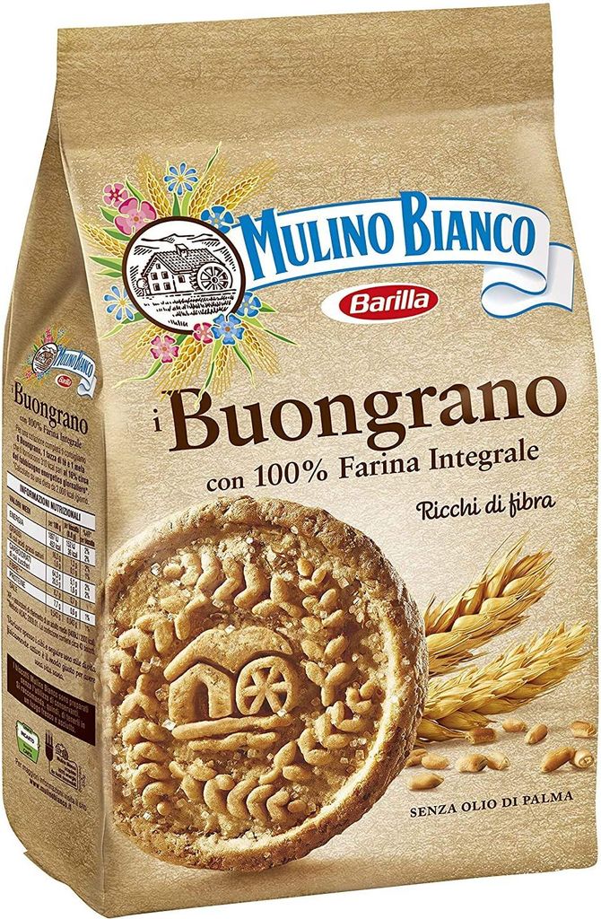 Mulino Bianco Buongrano Biscotti 100% Integrali 6 Pezzi Da Produktbild 