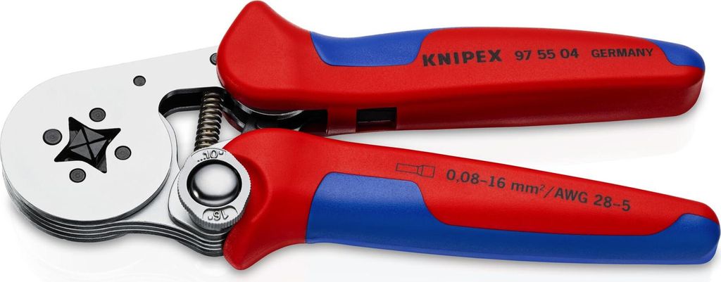 Knipex Crimpzange Aderendhülsen Selbsteinstellend Vierkant Crimp 0.08 10 Mm²