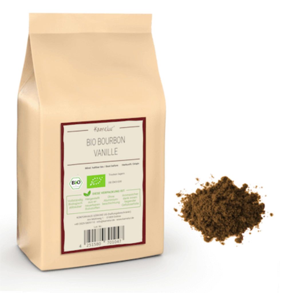 Kamelur 100g de vanille Bourbon BIO moulue, poudre de Image du produit 