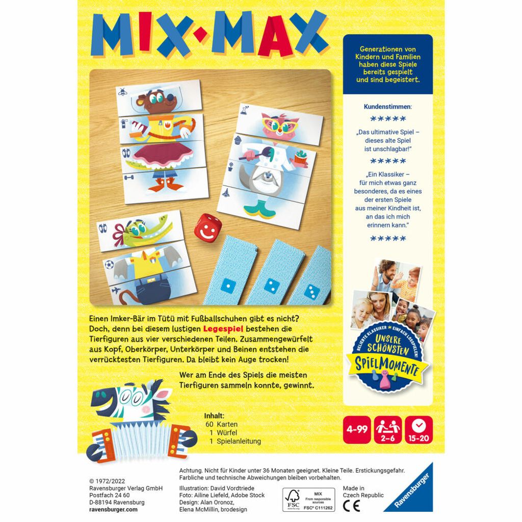Mix Max Ravensburger 20855 Brettspiel
