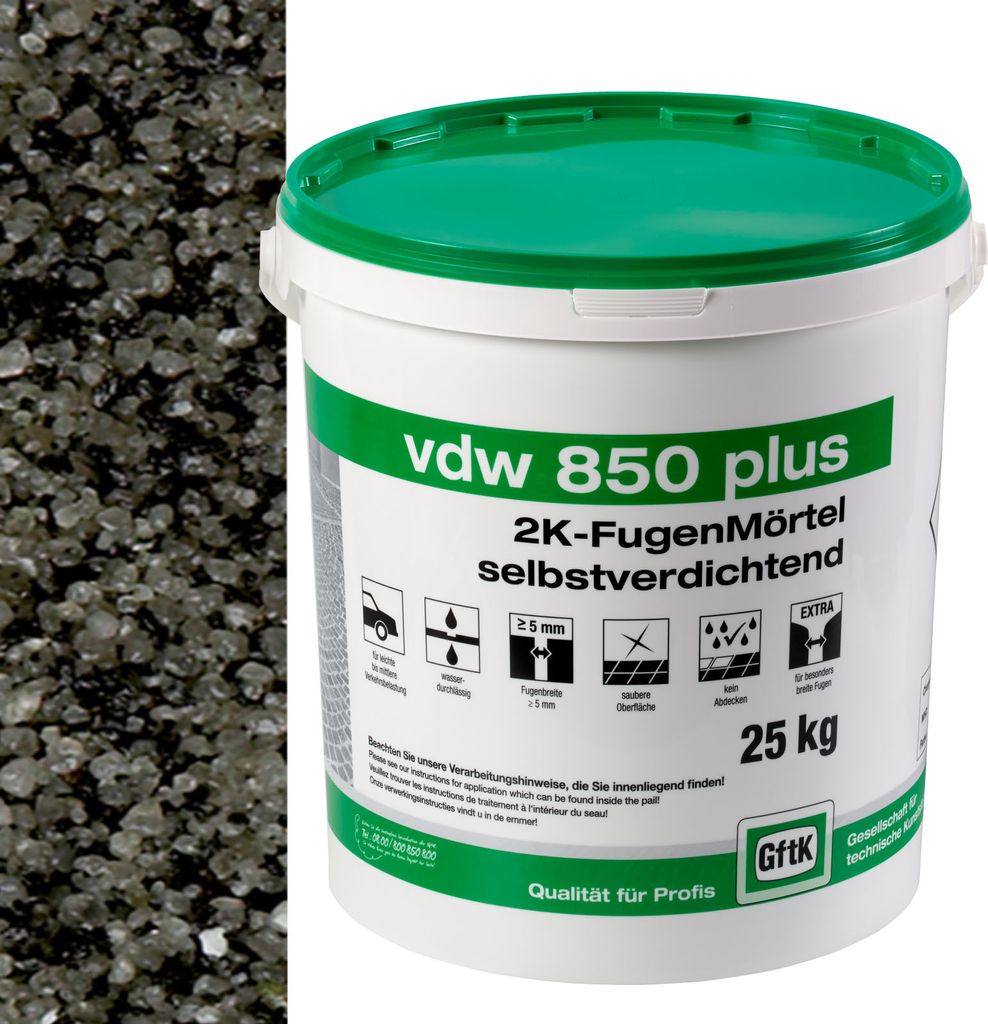VDW 850 Plus Fugenmörtel, Basalt, 25 Kg Produktbild 
