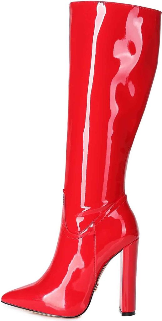 Giaro Stiefel in Übergrößen Rot TAKEN RED SHINY große Damenschuhe