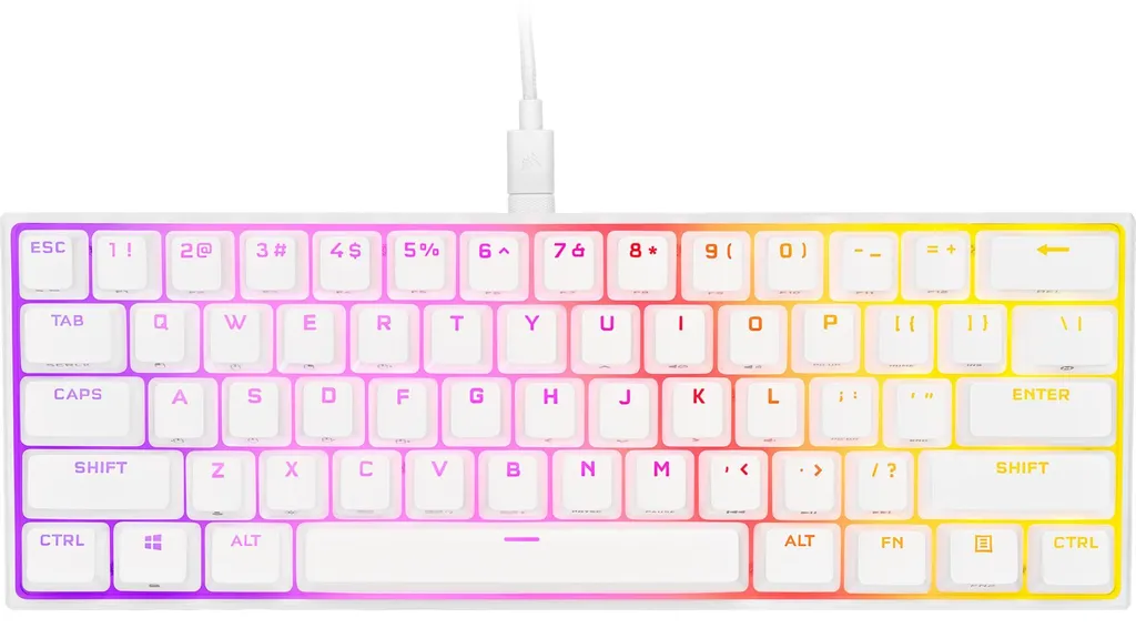Clavier Corsair K65 RGB Mini - Switches Speed Silver et Format 60%