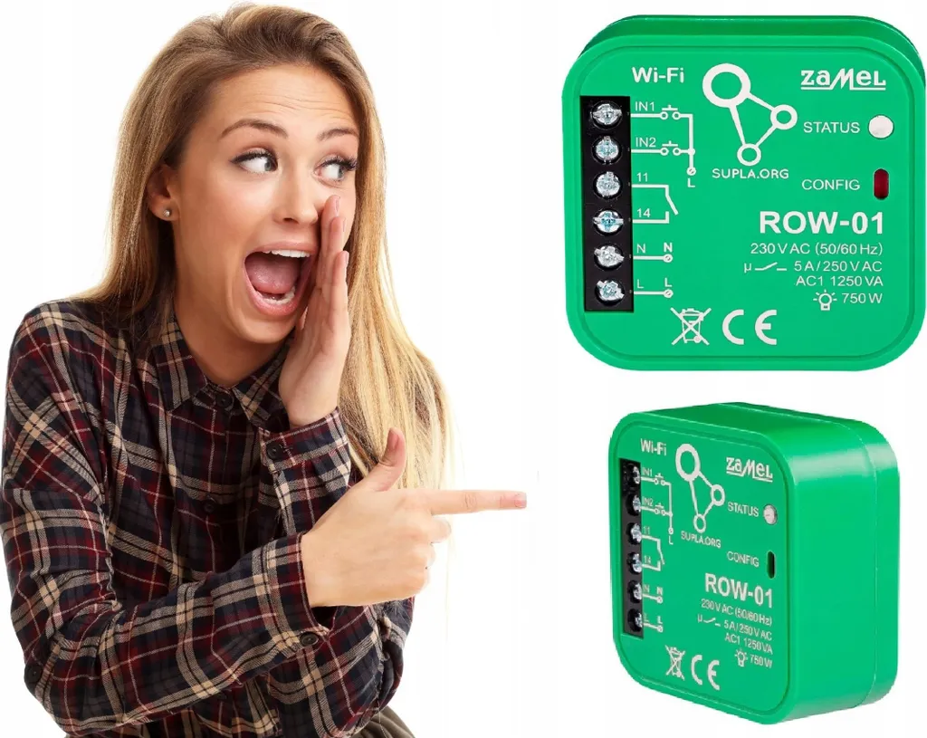 Module de commande Wi-Fi pour éclairage connecté ROW-01 Supla Zamel