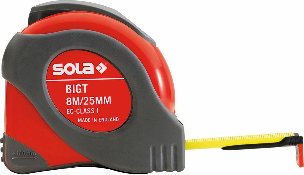 SOLA taśma miernicza kieszonkowa BIG T dł.8m szer.25mm Zdjęcie produktu 