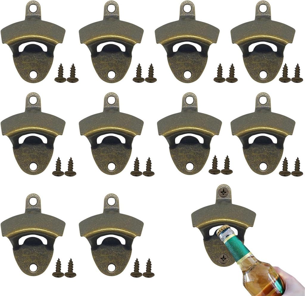 Gusseisen Wandflaschenöffner - Vintage Look - Einfach zu Installieren - 1 Stück