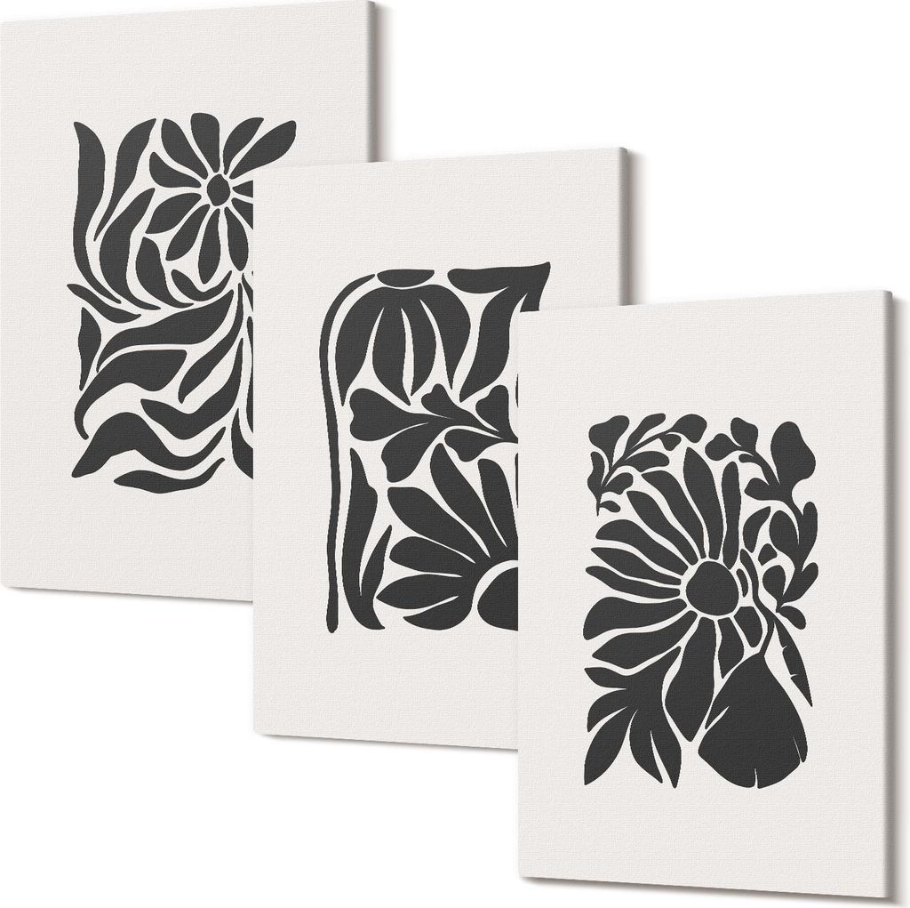 Leinwandbild – Wandbild – Leinwandbilder – Kunstdruck – Polycanvas – Modern – Mehrteilig – 3-Teilig Set – Hochwertig – Geruchslos...