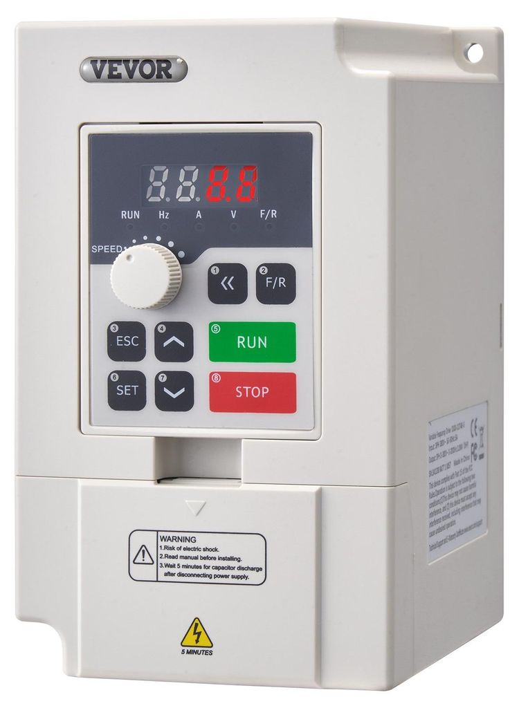 VEVOR VFD 10HP, 7,5KW, 35A, 1 oder 3 Phasen 220V Eingang zu Produktbild 