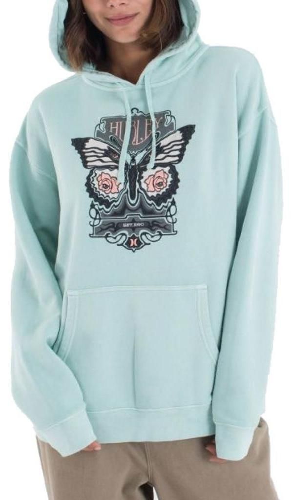 Hurley No Fly Herren Langarm Pullover, Blau