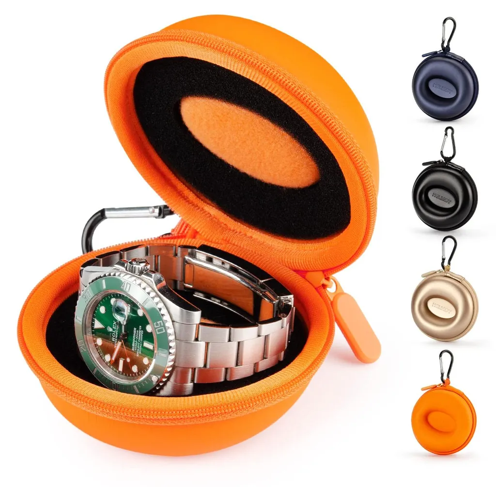 Évitez les rayures : étui de voyage pour montre connectée 50 mm orange