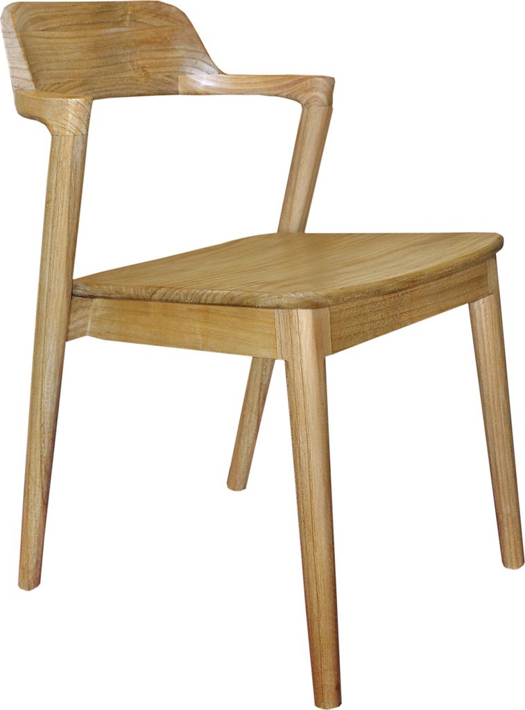SIT Möbel Holz-Stuhl aus Sungkaiholz | stapelbar | natur | B 60 x T 50 x H 78 cm | 09654-01 | Serie SCANDI BLONDE