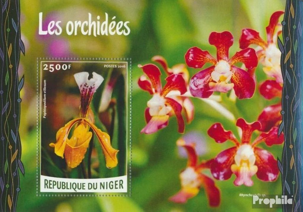 Briefmarken Niger 2016 Mi Block 525 (kompl. Ausg.) postfrisch Orchideen