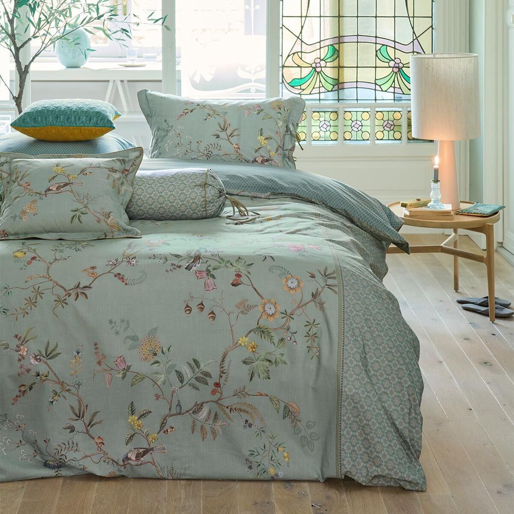 PiP Studio Bettwäsche Autunno light blue 155x220 cm + 80x80 Produktbild 