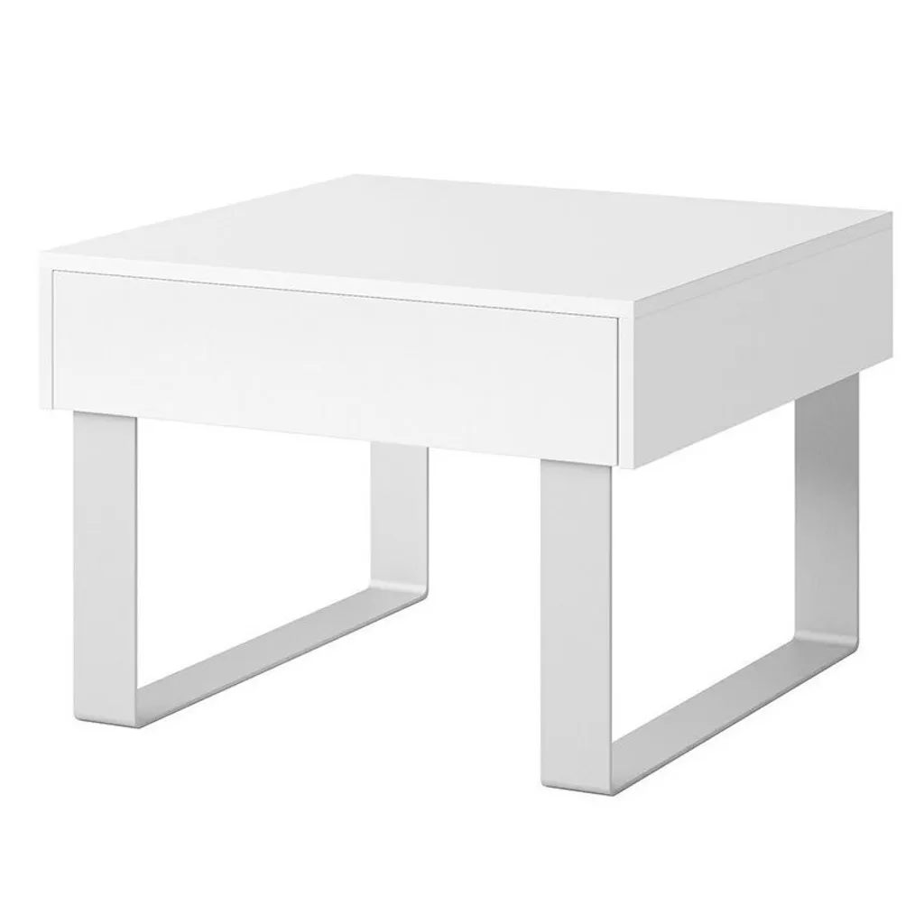Table basse CHEMUNG 2 blanc brillant - Meuble facile à nettoyer chic