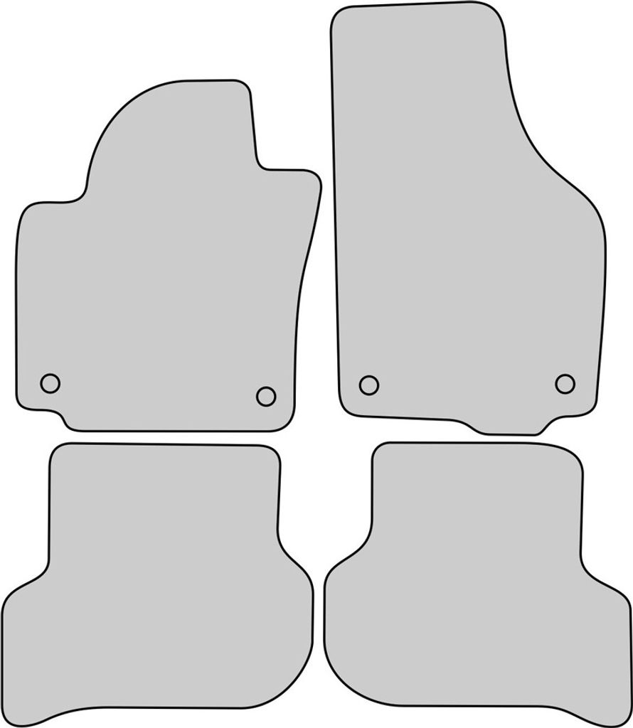 Luxus Fußmatten für VW Golf Plus 5 6 Cross Bj. 2005-2014
