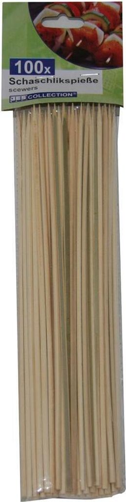 100er Schaschlikspieße 25cm Bambus Produktbild 