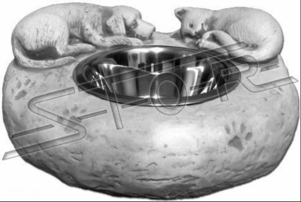 Fontaine d'eau pour chat avec filtration triple action ultra-silencieuse