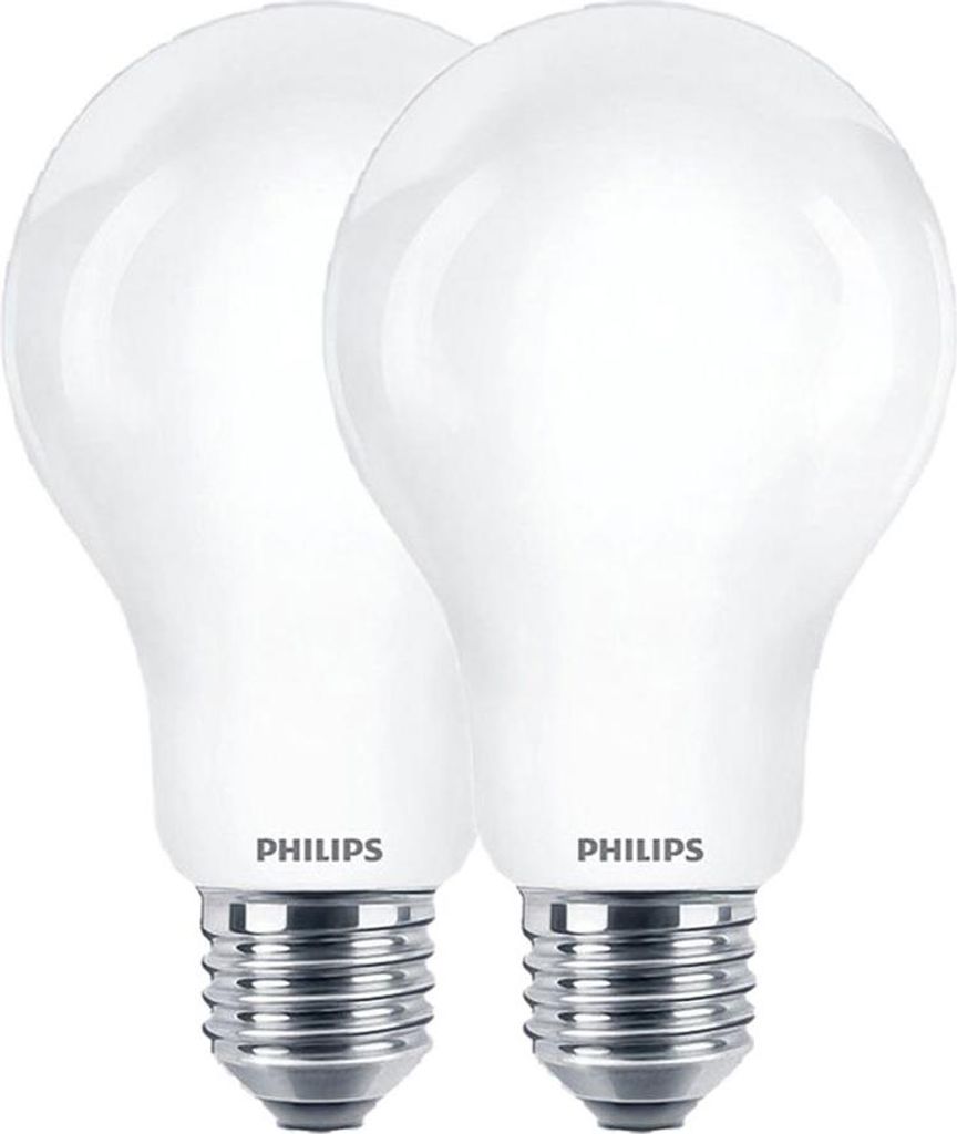 Pack 2 Ampoules Led E27 Philips Lumière Du Jour Puissante, Image du produit 