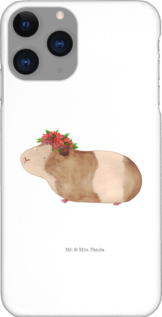 Mr. & Mrs. Panda Iphone 11 Pro Handyhülle Meerschweinchen Weisheit - Weiß - Geschenk, Spruch, Premium Kunststoff, Blumenkind, Lustige Sprüche, W...